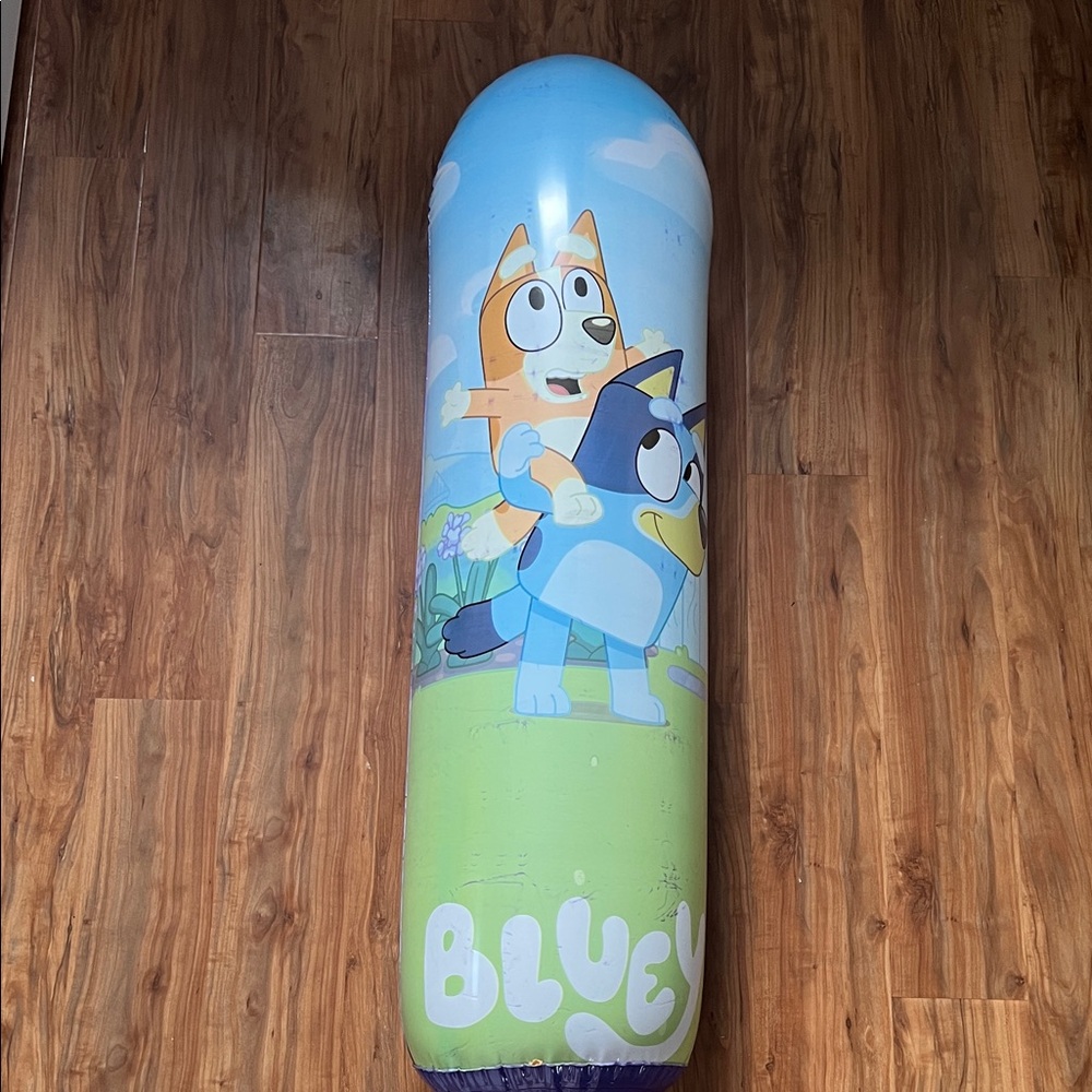 Bluey Inflatable Punching Bag - Blue & Green